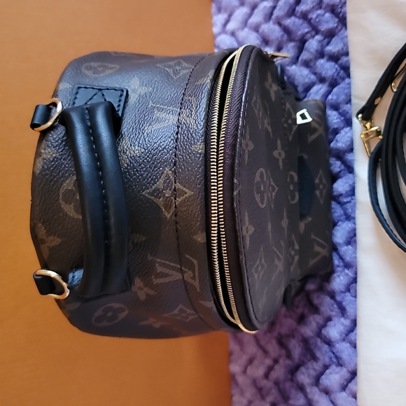 Louis Vuitton Mini Palm Springs Backpack Monogram Flower New Tags - Picture 6 of 17